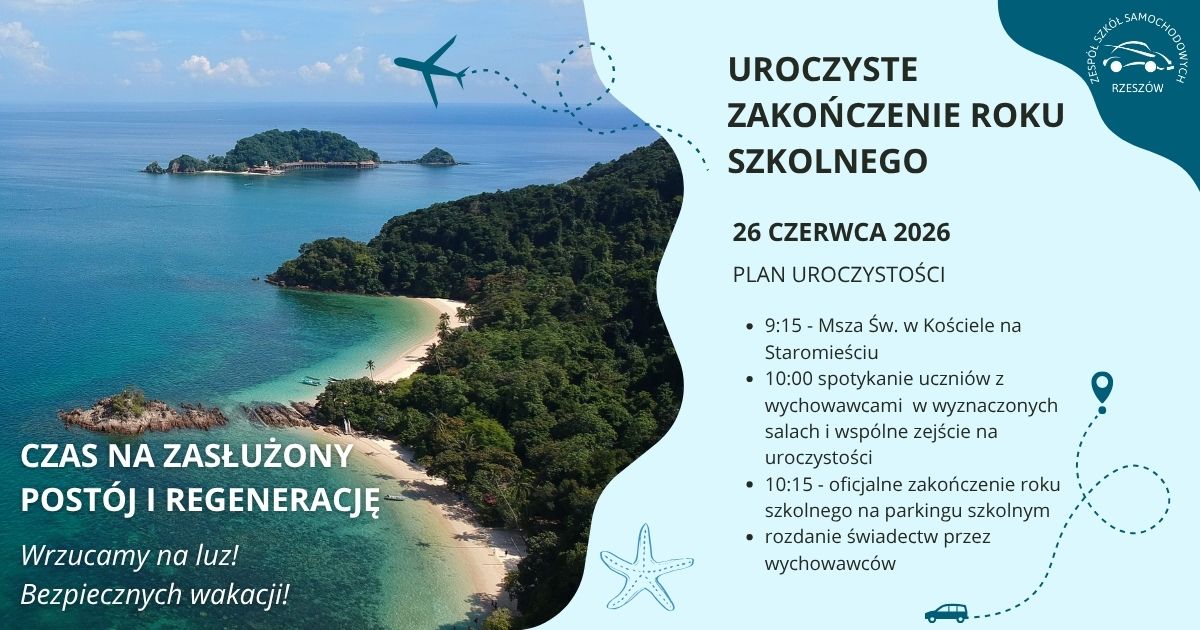 Uroczyste zakończenie roku szkolnego 2025/2026